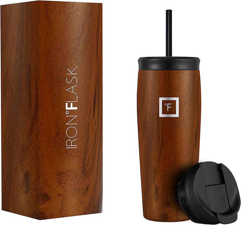 IRON °FLASK Nomad Tumbler - 20 Oz, 2 Lids (Straw/Flip), Vacuum Insulated Stainless Steel Bottle, Double Walled, Thermo Coffee Travel Mug, Water Metal Canteen Home & Garden > Kitchen & Dining > Tableware > Drinkware IRON °FLASK Timber 28.0 ounces 