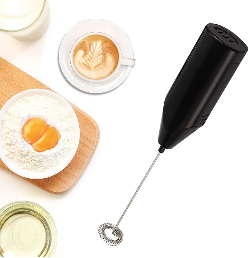 Electric Egg Beater DIY Cake Tool Kitchen Food Mixer-Home Appliances Mixers Chocolate Egg Coffee Beater Electric Whisk Warewith Frother Wand Handheld Battery Operated Foam Maker |Latte Stirrer(Silver) Home & Garden > Kitchen & Dining > Kitchen Tools & Utensils Generic Black  