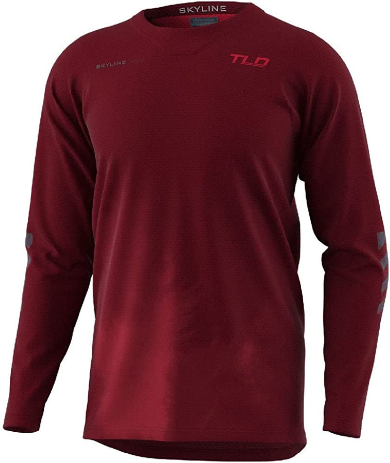 Troy Lee Designs Cycling MTB Bicycle Mountain Bike Jersey Shirt for Men, Skyline Air LS Sporting Goods > Outdoor Recreation > Cycling > Cycling Apparel & Accessories Troy Lee Designs Wine Medium 