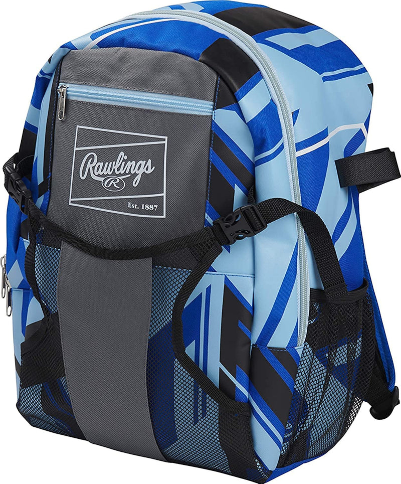 Rawlings | Remix Backpack Bag Series | T-Ball & Youth | Baseball & Softball | Multiple Colors Sporting Goods > Outdoor Recreation > Winter Sports & Activities Rawlings Electric Blue|Navy|White  