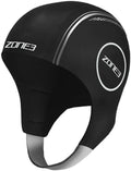ZONE3 Neoprene Swim Cap Sporting Goods > Outdoor Recreation > Boating & Water Sports > Swimming > Swim Caps ZONE3 Black/Reflective Silver X-Small 
