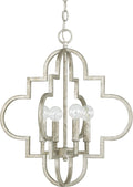 Capital Lighting 4723WG Bailey Orb Candle Pendant, 4-Light 240 Total Watts, 19"H X 15"W, Winter Gold Home & Garden > Lighting > Lighting Fixtures Capital Lighting Fixture Company Antique Silver 20" Height 