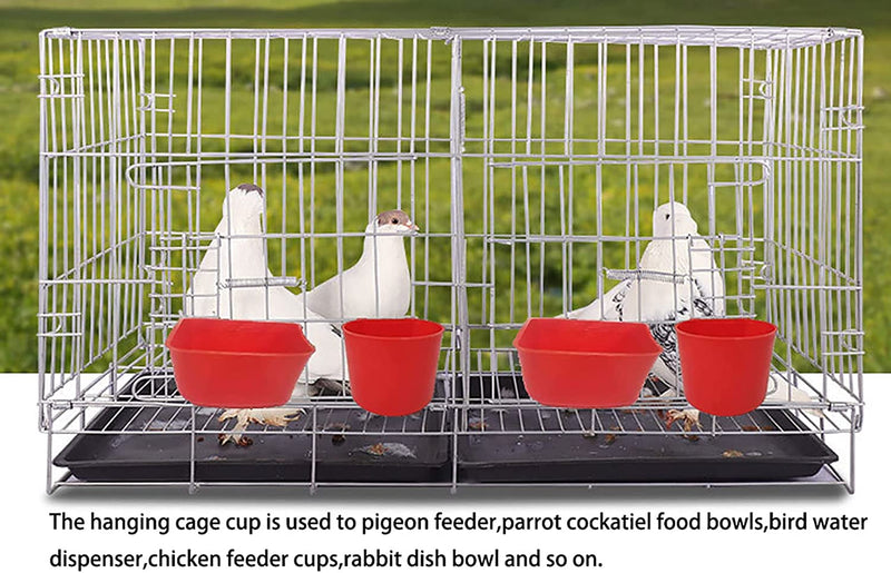 ORIBUKI Cage Cups Birds Feeders Seed Bowl Chicken Feeding Watering Dish Rabbit Water Food Hanging Wire Cages Box 8Oz/16Oz Coop Cups for Pet Parrot Parakeet Gamefowl Poultry Pigeon (10PCS Red) Animals & Pet Supplies > Pet Supplies > Bird Supplies > Bird Cage Accessories > Bird Cage Food & Water Dishes Heart of The Sea   