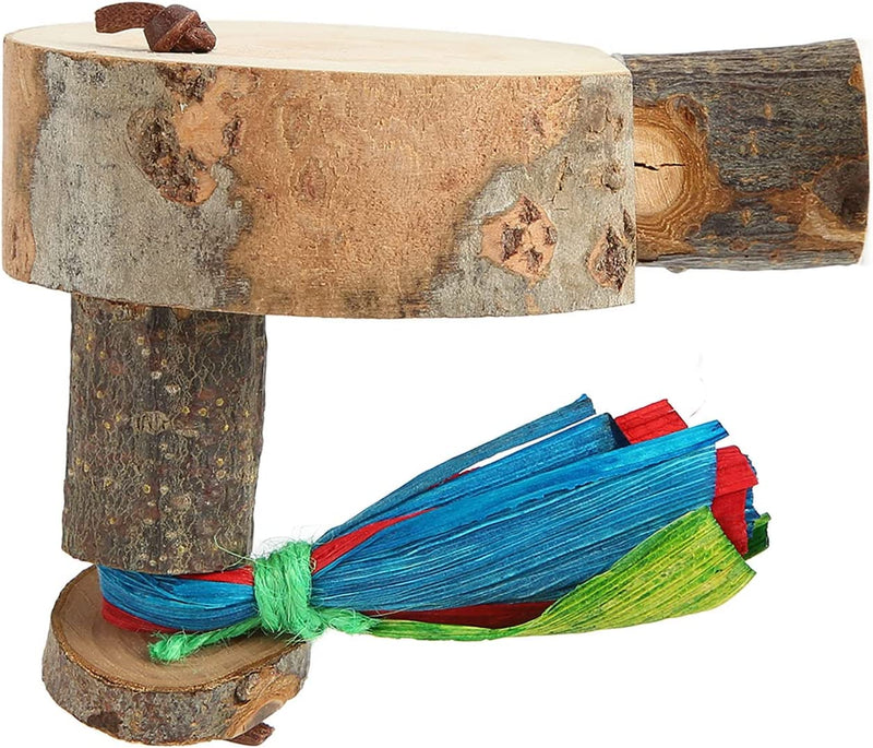 Perch Platform, Hand Made Natural Materials Easy Installation Durable Bird round Wooden Stand Platform Bite Resistant for Cockatiel (S) Animals & Pet Supplies > Pet Supplies > Bird Supplies WEYI   