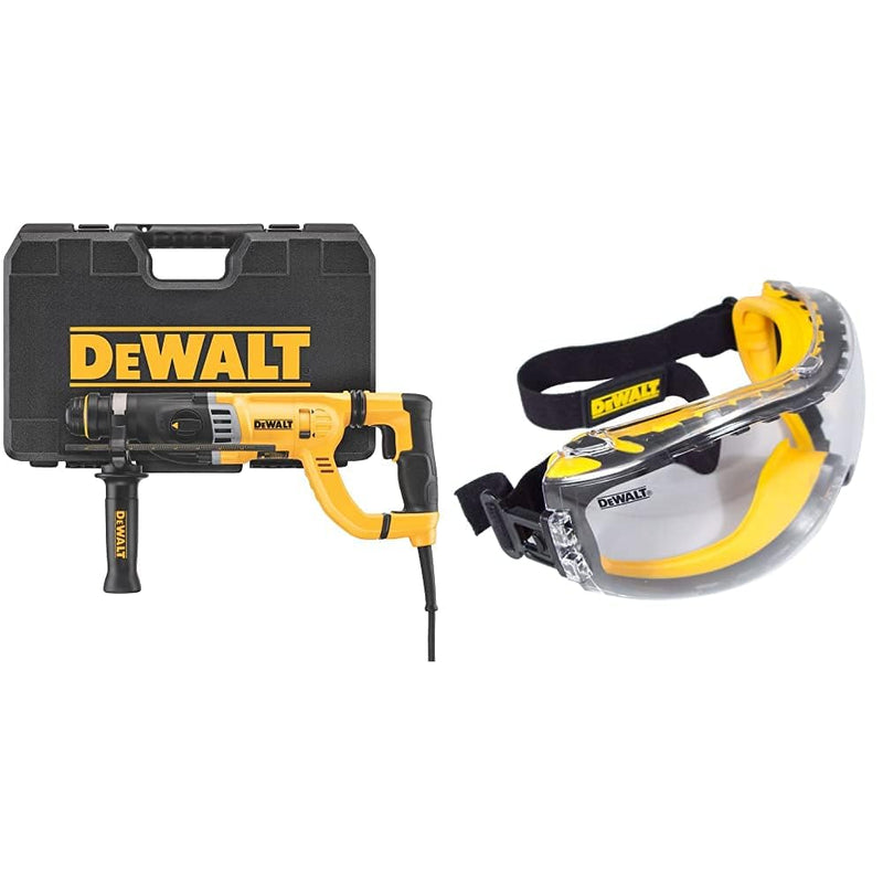 DEWALT Rotary Hammer Drill with Shocks, D-Handle, SDS, 1-1/8-Inch (D25263K) Sporting Goods > Outdoor Recreation > Fishing > Fishing Rods DEWD7 w/ Safety Goggle 1-1/8" 