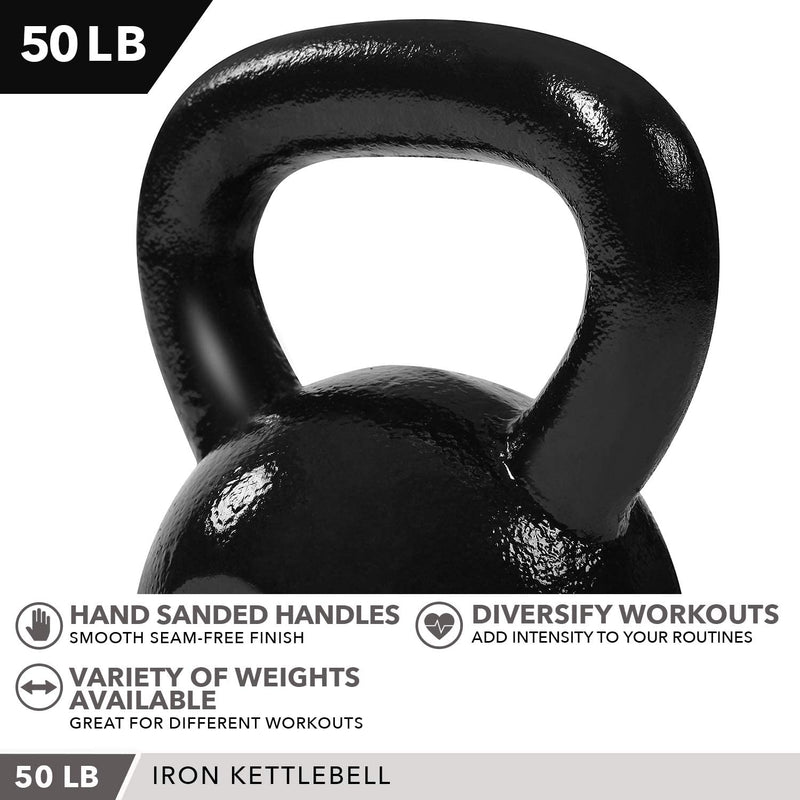 Day 1 Fitness Kettlebell Weights Cast Iron - 11 Sizes Options, 5Lbs-60Lbs - Ballistic Exercise, Core Strength, Functional Fitness, Weight Training Set - Free Weight, Equipment Accessories Sporting Goods > Outdoor Recreation > Winter Sports & Activities Day 1 Fitness   