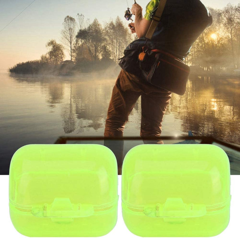 50 Pcs Plastic Fishing Hook Box, Clamshell Fluorescent Yellow Squid Lure Hook Box Cover Case Fishing Accessory Tackle Box(Medium) Sporting Goods > Outdoor Recreation > Fishing > Fishing Tackle Zerone   