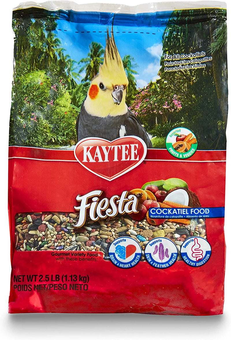 Kaytee Fiesta Cockatiel Pet Bird Food, 4.5 Pound
