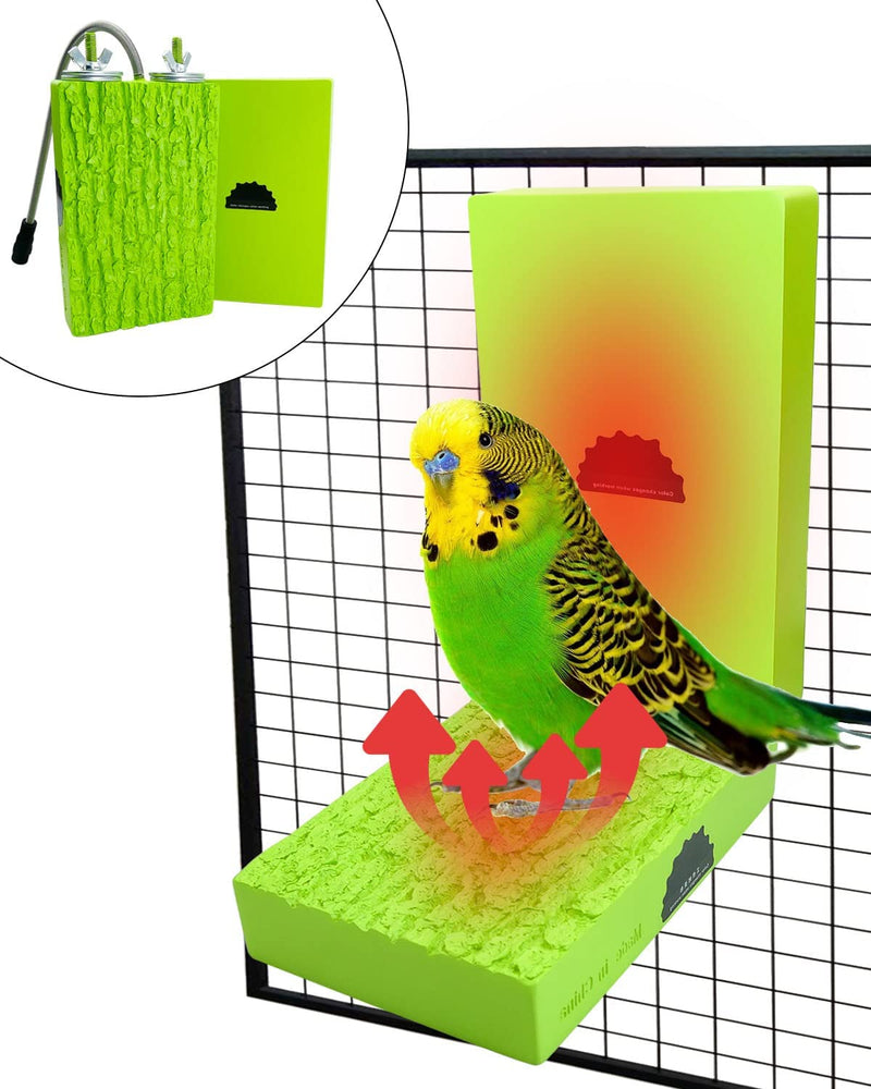 Bird Heater for Cage Bird Perch Stand Warmer Snuggle up Fit for African Grey, Parakeets, Parrots, Small Birds, Hamsters, Hedgehogs, Chinchillas and Other Animals, 12V 3.3"X6" Cross Section Animals & Pet Supplies > Pet Supplies > Bird Supplies NTSUMI Horizontal and vertical  