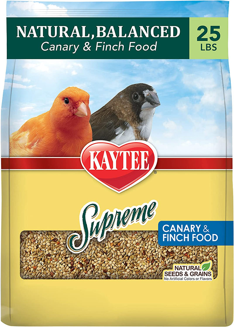 Kaytee Supreme Pet Canary & Finch Bird Food, 25 Pound Animals & Pet Supplies > Pet Supplies > Bird Supplies > Bird Food Central Garden & Pet 25 Pound (Pack of 1)  