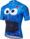 Men Cycling Jersey Bike Biking Shirt Tops Short Sleeve Clothing Sporting Goods > Outdoor Recreation > Cycling > Cycling Apparel & Accessories YIDINGDIAN Blue Eyes XX-Large 