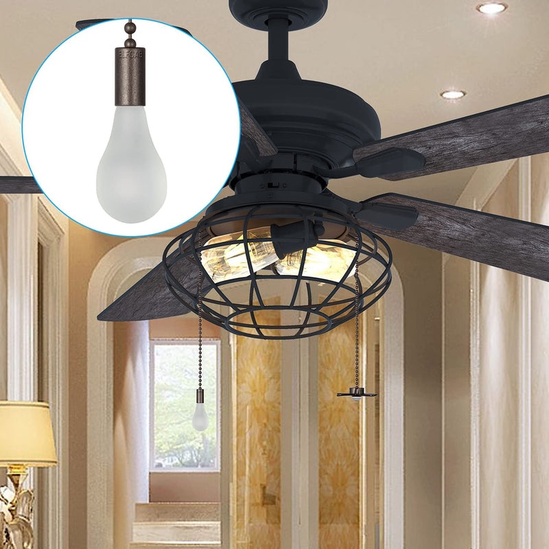 Ceiling Fan Pull Chain , Including 4Pcs Beaded Ball Fan Pull Chain Pendant, Extra 8Pcs Pull Loop Connectors, 2Pcs 36 Inches Fan Pull Chain Extension. (Oil Rubbed Bronze) Sporting Goods > Outdoor Recreation > Fishing > Fishing Rods Lighting Store   