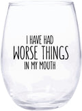 Cool TV Props - Wine Glass - 15Oz Stemless Drinking Glass - TV Show Merchandise (I’M Going to Need a Stiff Drink) Home & Garden > Kitchen & Dining > Barware Cool TV Props Worse in My Mouth  