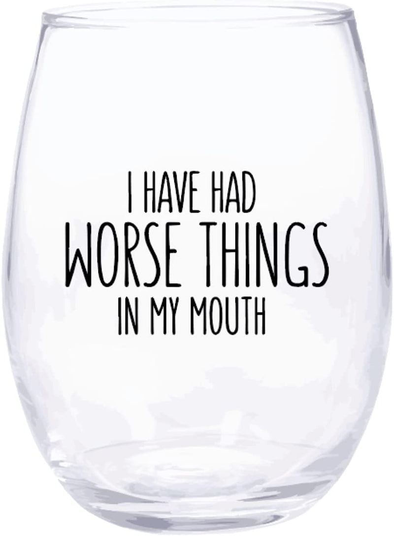 Cool TV Props - Wine Glass - 15Oz Stemless Drinking Glass - TV Show Merchandise (I’M Going to Need a Stiff Drink) Home & Garden > Kitchen & Dining > Barware Cool TV Props Worse in My Mouth  