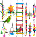 Volksrose 7 Packs Bird Parrot Toys Hanging Bell Pet Bird Cage Hammock Swing Toy Hanging Toy for Small Parakeets Cockatiels, Conures, Macaws, Parrots, Love Birds, Finches Animals & Pet Supplies > Pet Supplies > Bird Supplies > Bird Toys VolksRose #12  