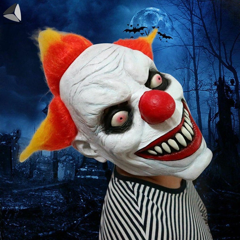Sixtyshades Scary Red Hair Clown Mask Halloween Creepy Masquerade Mask for Cosplay Costume Party Props Apparel & Accessories > Costumes & Accessories > Masks Sixtyshades of Grey   