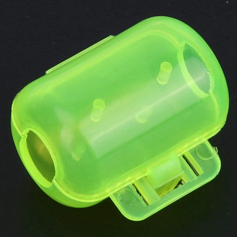50 Pcs Plastic Fishing Hook Box Tackle Box Clamshell Fluorescent Yellow Squid Lure Hook Box Cover Case Fishing Accessory Sporting Goods > Outdoor Recreation > Fishing > Fishing Tackle Tihebeyan   