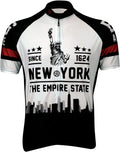 CANARI Men'S Souvenir Short Sleeve Cycling/Biking Jersey Sporting Goods > Outdoor Recreation > Cycling > Cycling Apparel & Accessories Getting Fit New York Big Apple X-Large 