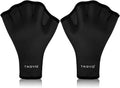 TAGVO Aquatic Gloves for Helping Upper Body Resistance, Webbed Swim Gloves Well Stitching, No Fading, Sizes for Men Women Adult Children Aquatic Fitness Water Resistance Training Sporting Goods > Outdoor Recreation > Boating & Water Sports > Swimming > Swim Gloves TAGVO black Medium 