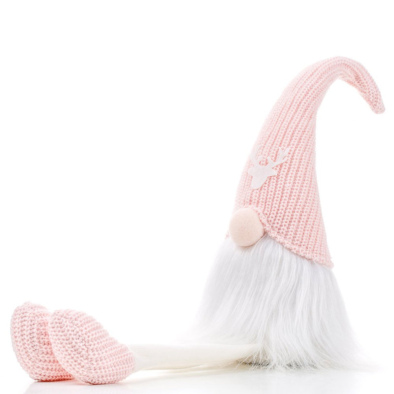 Senjie Christmas Gnome with Long Dangly Legs, Holiday Plush Tomte Decor for Birthday,Thanksgiving & Valentine'S Day Pink 16 In Home & Garden > Decor > Seasonal & Holiday Decorations Senjie Pink hat  