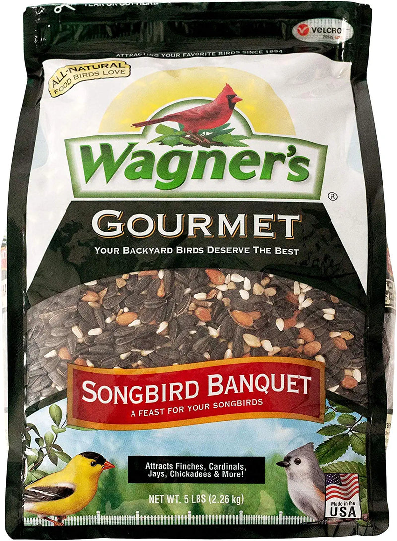 Wagner'S 82042 Songbird Banquet Wild Bird Food, 5-Pound Bag Animals & Pet Supplies > Pet Supplies > Bird Supplies > Bird Food Wagner's 1-Pack  