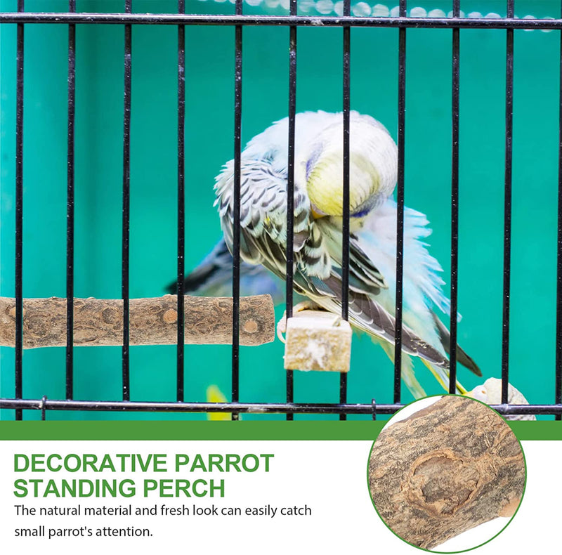 POPETPOP 2Pcs Wooden Bird Playthings Household Parrot Perches Bird Cage Bird Perches Bird