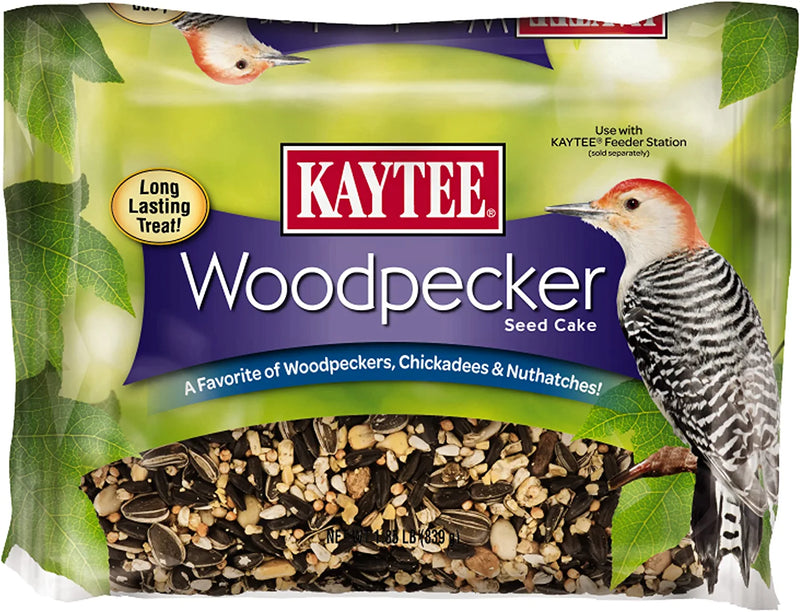 Kaytee Wild Bird Seed & Mealworm Seed Cake Food for Bluebirds, Chickadees, Woodpeckers and More, 1.4 Pound Animals & Pet Supplies > Pet Supplies > Bird Supplies > Bird Food Central Garden & Pet Woodpecker  