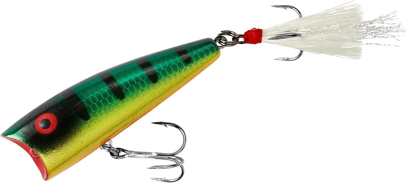 Rebel Lures Pop-R Topwater Popper Fishing Lure Sporting Goods > Outdoor Recreation > Fishing > Fishing Tackle > Fishing Baits & Lures Pradco Outdoor Brands Red Eye Perch Pro Pop-r Plus (1/4 Oz) 