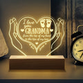Woodemon Sister Gifts from Sister Birthday Night Light 5.9 Inch Acrylic USB Low Power Night Lamp, Best Friends Christmas Graduation Wedding Anniversary Thanksgiving Gifts for Sister Bestie Home & Garden > Lighting > Night Lights & Ambient Lighting Woodemon To Grandma 5.9IN 