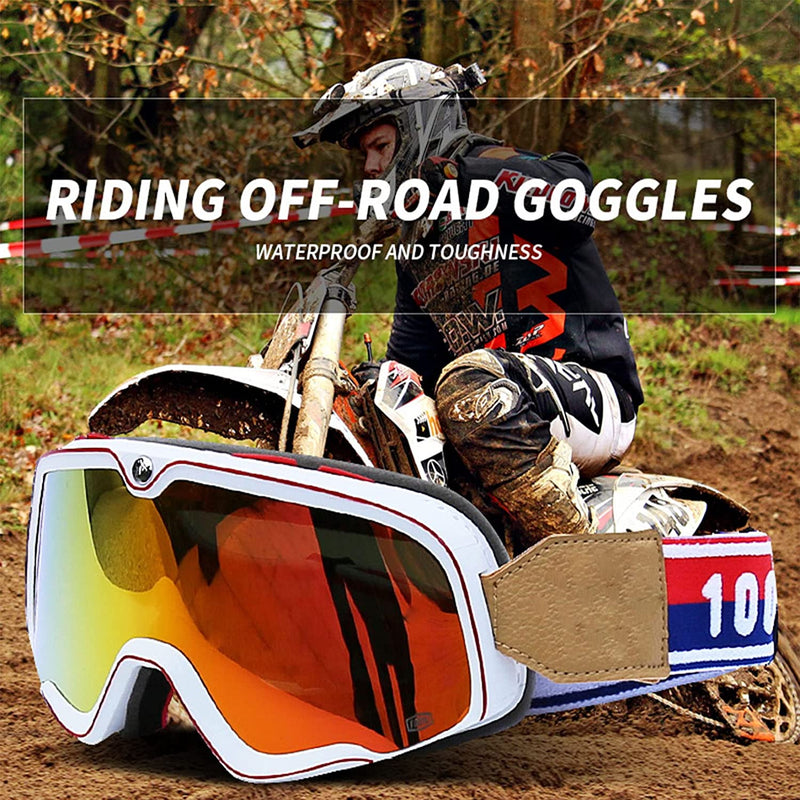 Motocross Goggles Mountain Bike Goggles Racing Protective Eyewear Adjustable Cycling Goggles Unisex Motorcycle Goggles Sporting Goods > Outdoor Recreation > Cycling > Cycling Apparel & Accessories N\C   