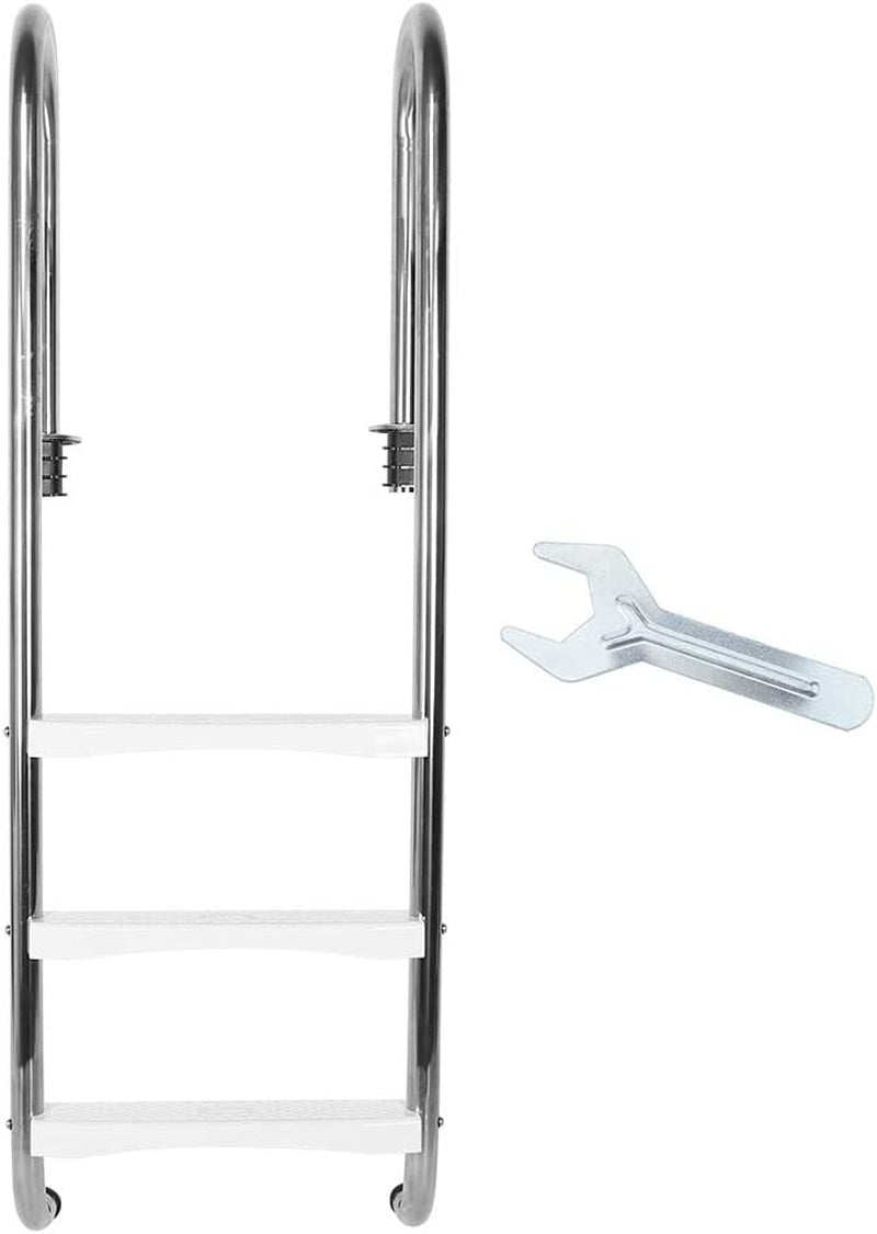 3‑Step Ladder, Swimming Equipment 3 Step Stool Pool Ladder, Safety for above Ground Sporting Goods > Outdoor Recreation > Boating & Water Sports > Swimming Ruining   