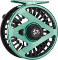 Piscifun Aoka XS Fly Fishing Reel with Sealed Drag, Cnc-Machined Aluminum Alloy Body and Spool Light Weight Design Fly Fishing Reel with Clicker Drag System 3/4,5/6,7/8,9/10 Weight Freshwater Fly Reel Sporting Goods > Outdoor Recreation > Fishing > Fishing Reels Piscifun Black & Seafoam Green 5/6 wt 