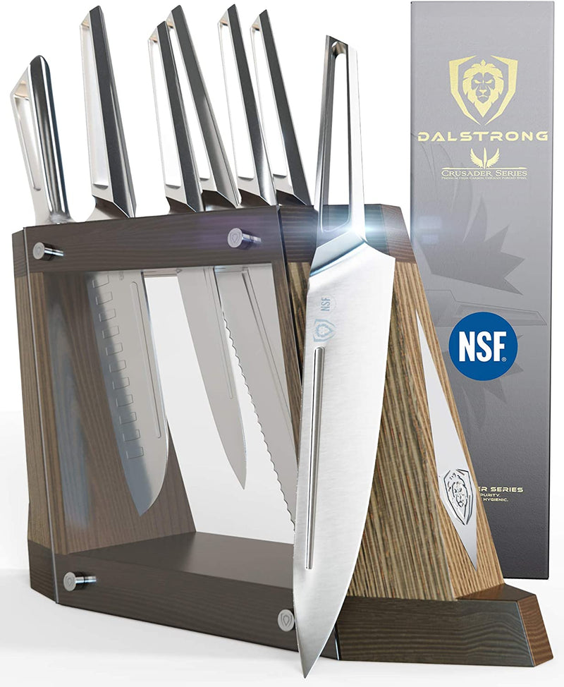 DALSTRONG - 8-Piece Knife Block Set - Crusader Series - Forged High-Carbon German Stainless Steel - W/Magnetic Sheath - NSF Certified Home & Garden > Kitchen & Dining > Kitchen Tools & Utensils > Kitchen Knives Dalstrong   