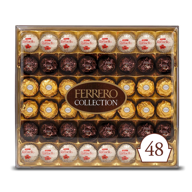 Ferrero Rocher Collection, Fine Hazelnut Milk Chocolates, 48 Count, Assorted Coconut Candy and Chocolates, Perfect Valentine'S Day Gift, 18.2 Oz Sporting Goods > Outdoor Recreation > Fishing > Fishing Rods Ferrero   