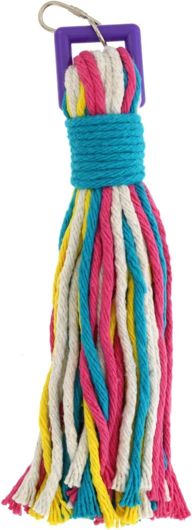 Sweet Feet and Beak Platinum Tweeter Weave Bird Toys - Perfect Cage Toy for Playing & Preening - Colorful, Safe, Cotton Rope - Birds Cage Playground Accessories & Supplies - Parrot Toys (Large) Animals & Pet Supplies > Pet Supplies > Bird Supplies > Bird Toys Sweet Feet and Beak Large  