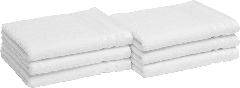 Cotton Bath Towels, Made with 30% Recycled Cotton Content - 2-Pack, White Home & Garden > Linens & Bedding > Towels KOL DEALS White Hand Towels 