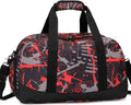 Girls Dance Duffle Bag，Gymnastics Sports Bag for Girls, Kids Small Overnight Weekender Carry on Travel Bag with Shoe Compartment and Wet Pocket Panda Home & Garden > Household Supplies > Storage & Organization Octsky 11-Red-Graffiti  