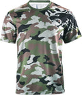 Wisdom Leaves Men'S Mountain Bike Jersey Short Sleeve Downhill MTB Shirts Moisture-Wicking and Quick Dry Sporting Goods > Outdoor Recreation > Cycling > Cycling Apparel & Accessories Wisdom Leaves Camo-1 Medium 