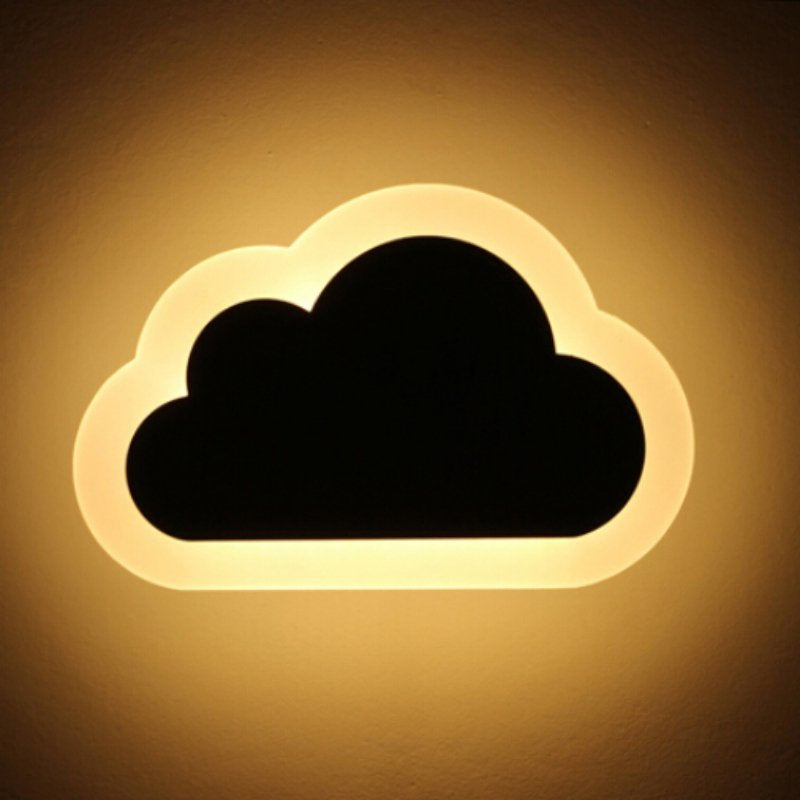 Night Light Cloud Shaped with Warm White Lamp for Novelty Wall Decor or Valentine'S Day,Birthday Party,Kids Room, Living Room,Bedroom,Or Bar Home & Garden > Decor > Seasonal & Holiday Decorations Groomer Black  