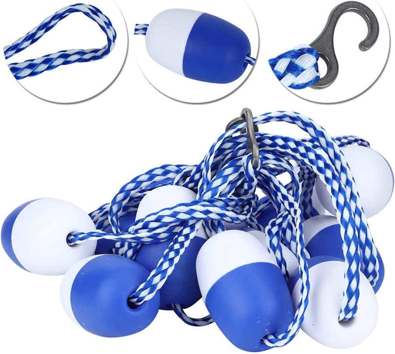 Bevve Swimming Training Equipment Swimming Pool Buoy Line 16. 4Ft Swimming Pool Safety Divider Rope Floating Buoy Line Accessories for Children and Adults Sporting Goods > Outdoor Recreation > Boating & Water Sports > Swimming GuangPingXianChuXingWuJinBaiHuoJingYingB   