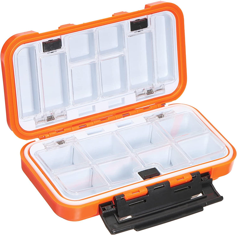 PATIKIL Waterproof Fishing Lure Box, Two-Sided Plastic Fish Tackle Bait Case Storage Container, Orange Sporting Goods > Outdoor Recreation > Fishing > Fishing Tackle PATIKIL Orange  