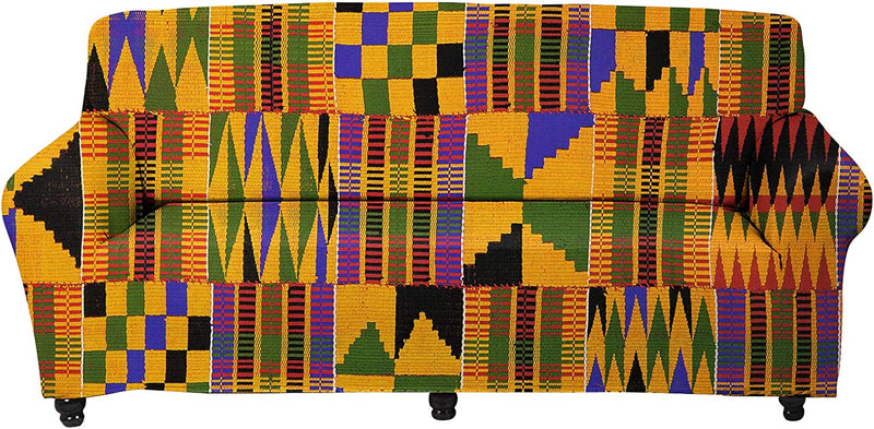 Doginthehole African Ethnic Style Sofa Slipcover Stretch Sofa Slipcover,Non Slip Fabric Couch Covers for Sectional Sofa Cushion Covers Furniture Protector Home & Garden > Decor > Chair & Sofa Cushions doginthehole African Ethnic Style Medium 