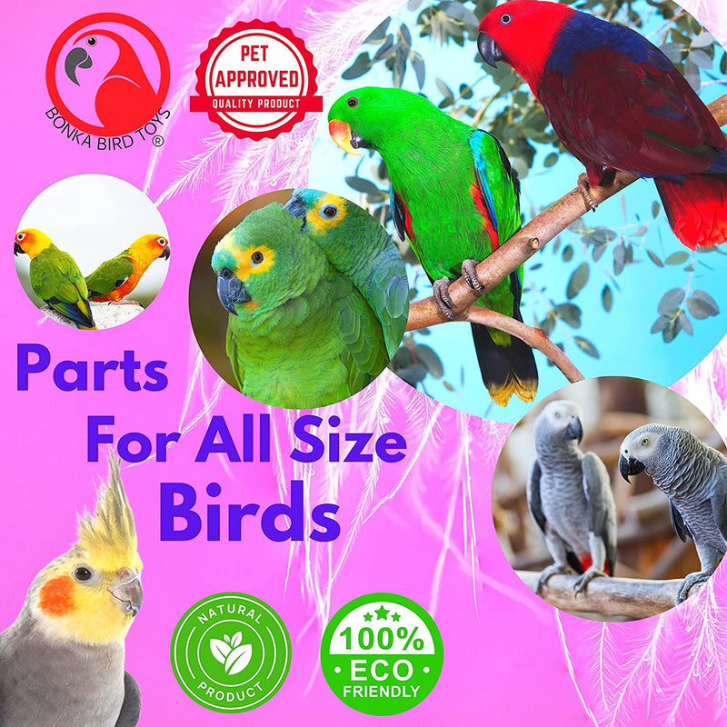 Bonka Bird Toys 1031 Pk4 Half Shell Coconuts Natural Forage Chewing Party Arts Craft Parrot Macaw African Grey Animals & Pet Supplies > Pet Supplies > Bird Supplies > Bird Toys Bonka Bird Toys   