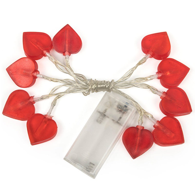 Exywaves LED Light Red Love Heart Lantern Valentine'S Day Lights String Small Lantern Home & Garden > Decor > Seasonal & Holiday Decorations Exywaves   