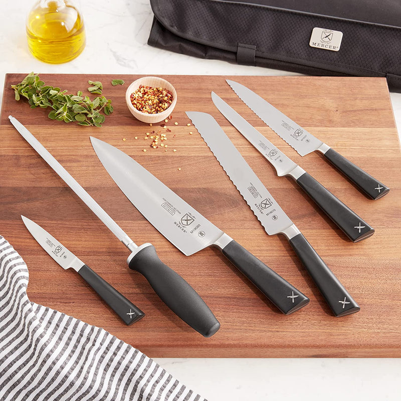 Mercer Culinary Züm 7-Piece Forged Knife Set in Roll