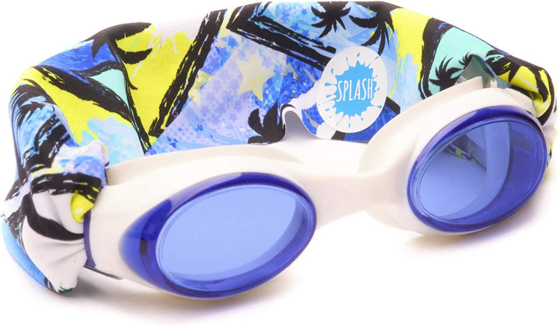 SPLASH SWIM GOGGLES with Fabric Strap - around the World Collection - Fun, Fashionable, Comfortable Sporting Goods > Outdoor Recreation > Boating & Water Sports > Swimming > Swim Goggles & Masks Splash Place The Palms  