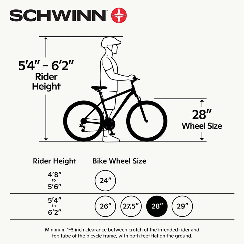 Schwinn Network 1.5 Womens Hybrid Bike, 700C Wheels, 15-Inch Frame, 21-Speed, Alloy Linear Pull Brakes, Navy