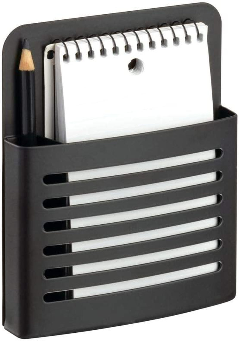 Idesign 85176 Magnetic Modern Pen and Pencil Holder, Writing Utensil Storage Organizer for Kitchen, Locker, Home, or Office, Set of 1, Mint Blue