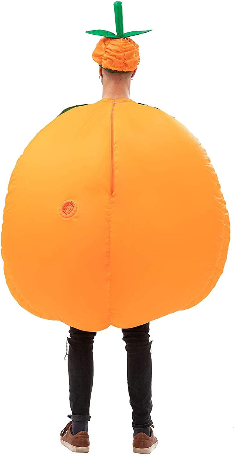 Inflatable Pumpkin Costume for Adults 4.9-5.9Ft  Does Not Apply   