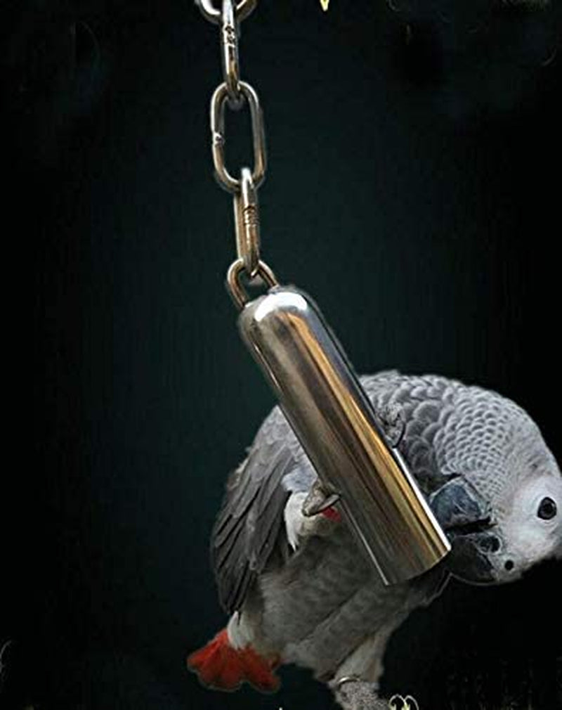 USQY Bird Toy Bell,Stainless Steel Bell Bird Toys,Stainless Steel Hanging Bell,Heavy Duty Bird Cage Toys for Parrots, African Greys, Mini Macaws, Small Cockatoos, Cockatiels & More (Small or Large)… Animals & Pet Supplies > Pet Supplies > Bird Supplies > Bird Toys USQY   